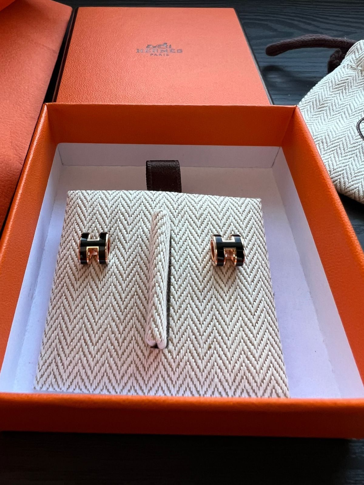 Серьги Hermes mini Pop - H - photo 1